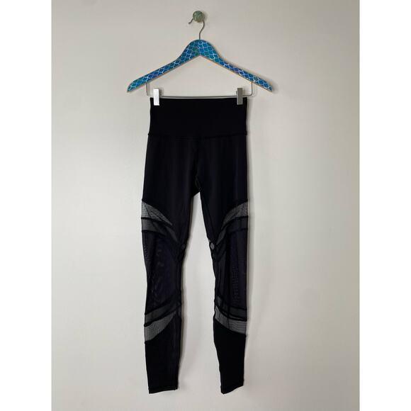 LULULEMON Black Seek The Heat 28in Mesh Tight Leggings - Picture 9 of 9